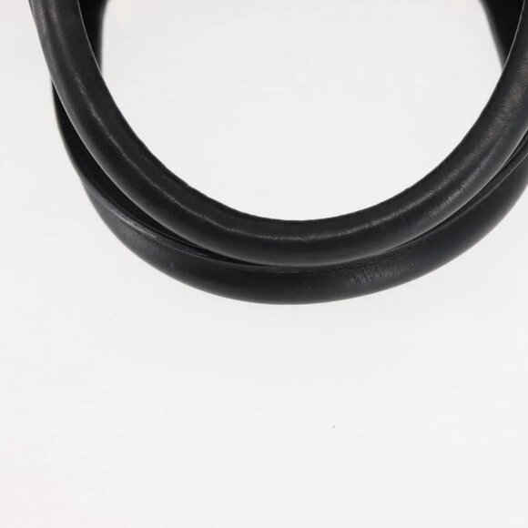 GUCCI Hand Bag Canvas Black Gold Auth - Picture 11 of 15